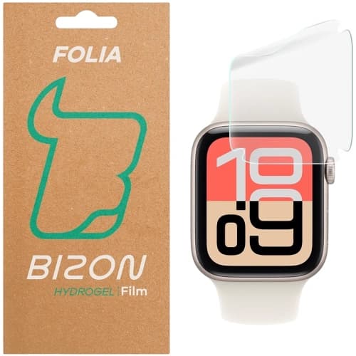 Ceas de sticlă Bizon Hydrogel pentru Apple Watch SE 3 / SE 2 / SE / 6 / 5 / 4 44mm