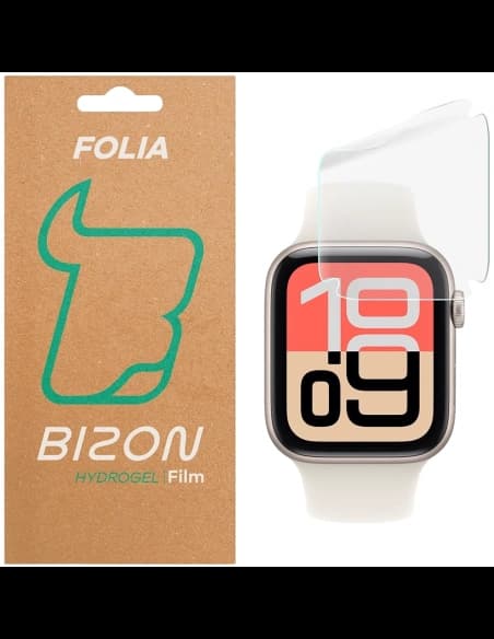 Folia hydrożelowa na ekran Bizon Glass Watch Hydrogel do Apple Watch SE 3 / SE 2 / SE / 6 / 5 / 4 44mm