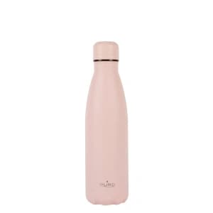 PURO ICON Thermal Stainless Steel Water Bottle 500ml (Candy Pink) (Powder Coating)