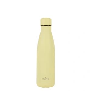 PURO ICON Thermal Stainless Steel Water Bottle 500ml (Light Yellow) (Powder Coating)