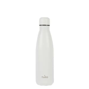 PURO ICON Thermal Stainless Steel Water Bottle 500ml (White) (Powder Coating)