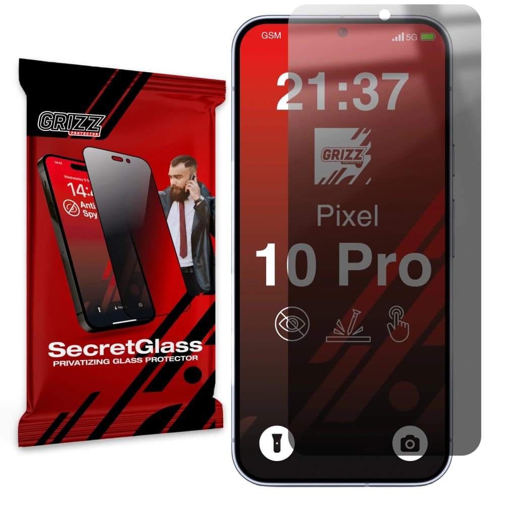 Matowe szkło prywatyzujące GrizzGlass SecretGlass do Google Pixel 10 Pro - 1