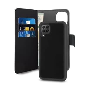 PURO Geldbörse Abnehmbare 2-in-1 Huawei P40 Lite Tasche (schwarz)