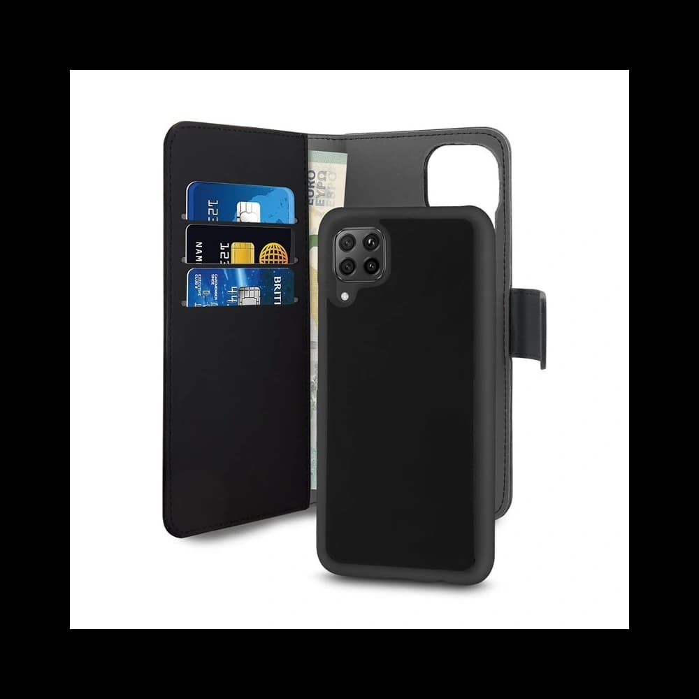 PURO Geldbörse Abnehmbare 2-in-1 Huawei P40 Lite Tasche (schwarz) - 1