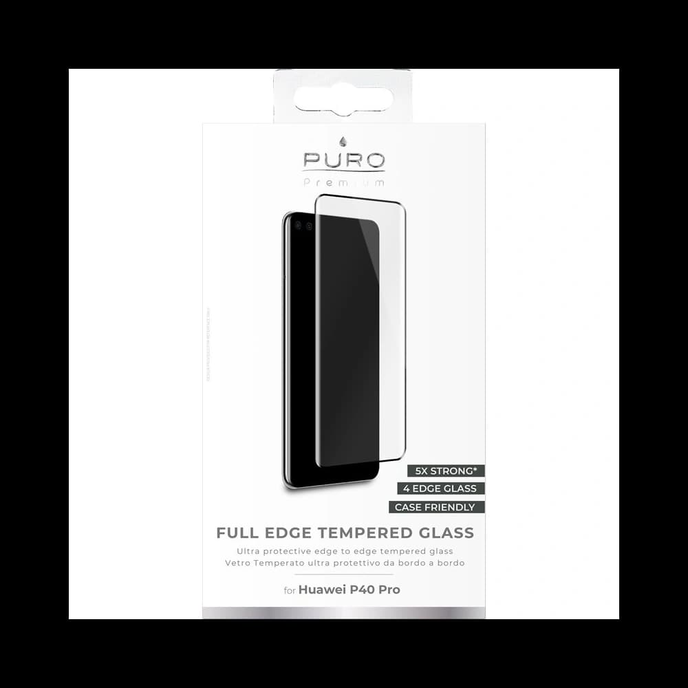 PURO Frame Tempered Glass Huawei P40 Pro (black) - 2