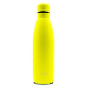 PURO ICON Fluo Thermal Stainless Steel Water Bottle 500ml (Yellow) (Powder Coating)
