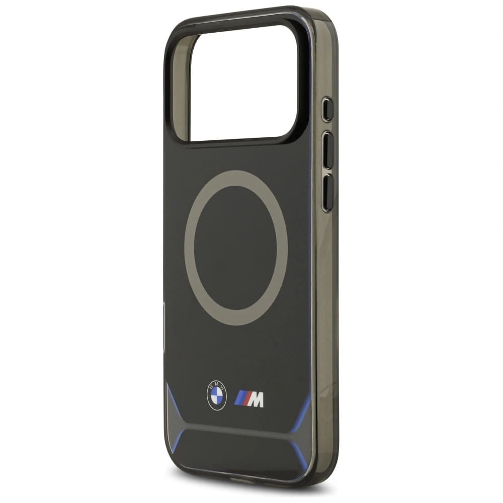 Etui BMW M IML Metal Buttons & Logo MagSafe do Apple iPhone 17 Pro Max czarno-niebieski - 6