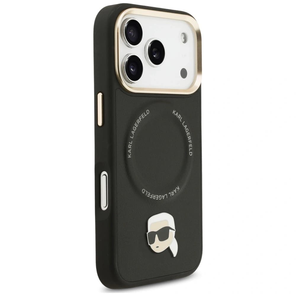Karl Lagerfeld Big Strap Karl Metal Logo MagSafe Apple iPhone 17 Pro Max black - 4