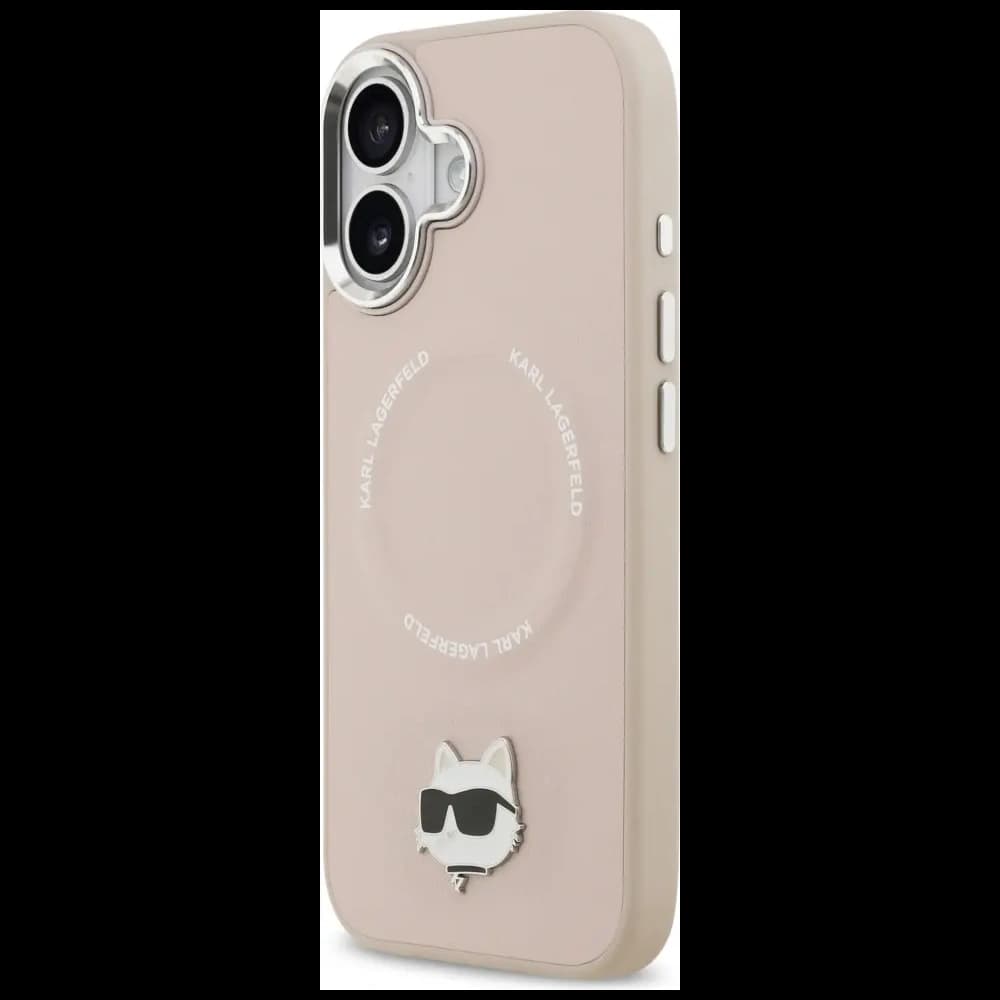 Etui Karl Lagerfeld Choupette Pin MagSafe do Apple iPhone 17 różowy - 2