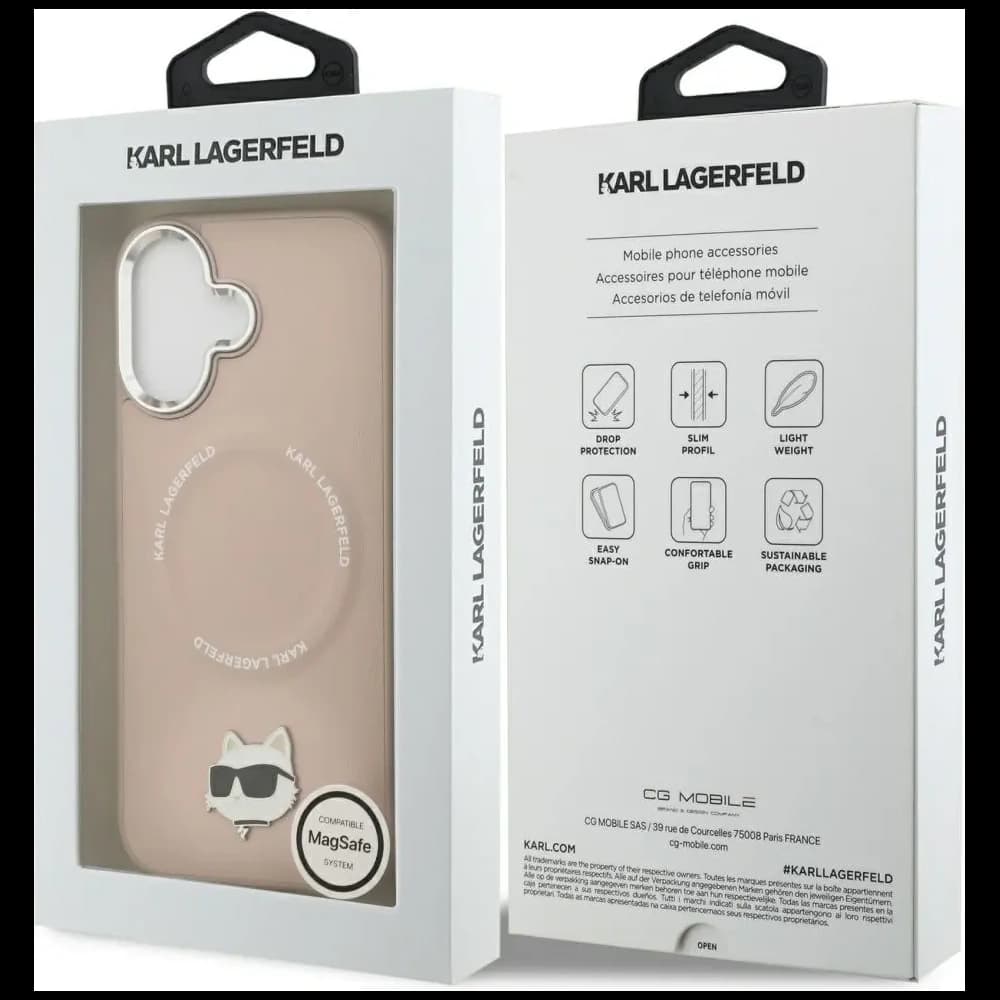 Etui Karl Lagerfeld Choupette Pin MagSafe do Apple iPhone 17 różowy - 8