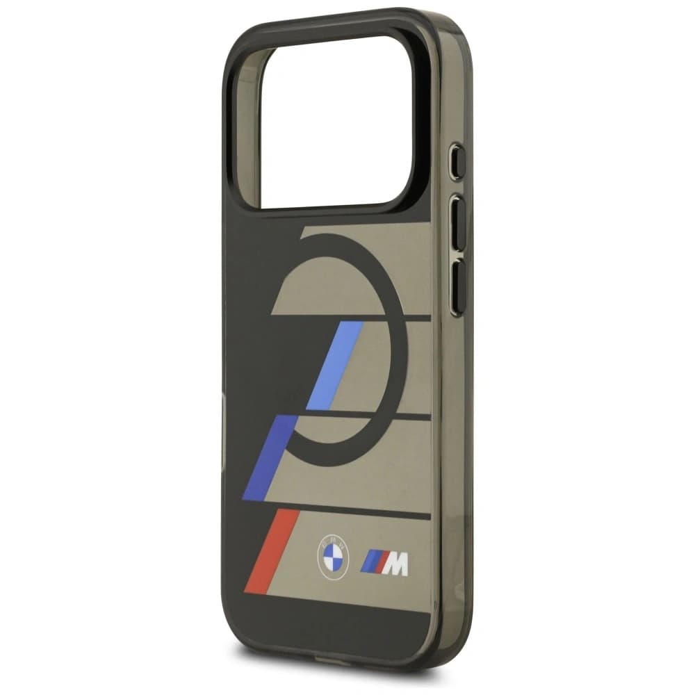 Etui BMW M IML Metal Buttons Tricolor Lines MagSafe do Apple iPhone 17 Pro czarny - 6