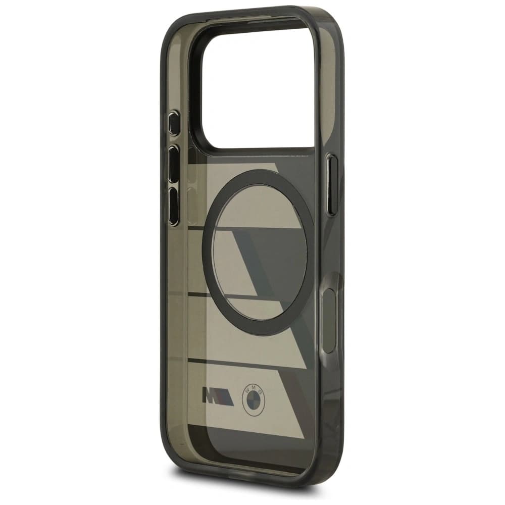 Etui BMW M IML Metal Buttons Tricolor Lines MagSafe do Apple iPhone 17 Pro Max antracyt - 7