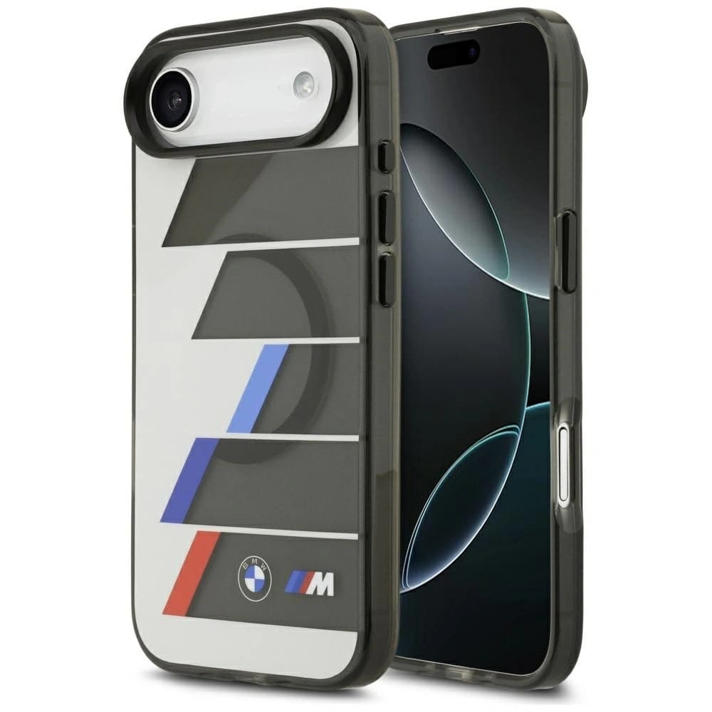 BMW M IML Metallknöpfe Tricolor Linien MagSafe Apple iPhone Air anthrazit - 1