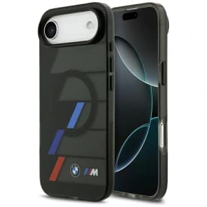 BMW M IML Metallknöpfe Tricolor Linien MagSafe Apple iPhone Air schwarz