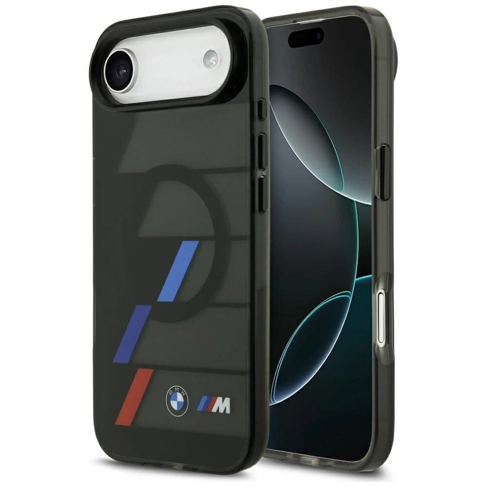 BMW M IML Metallknöpfe Tricolor Linien MagSafe Apple iPhone Air schwarz - 1