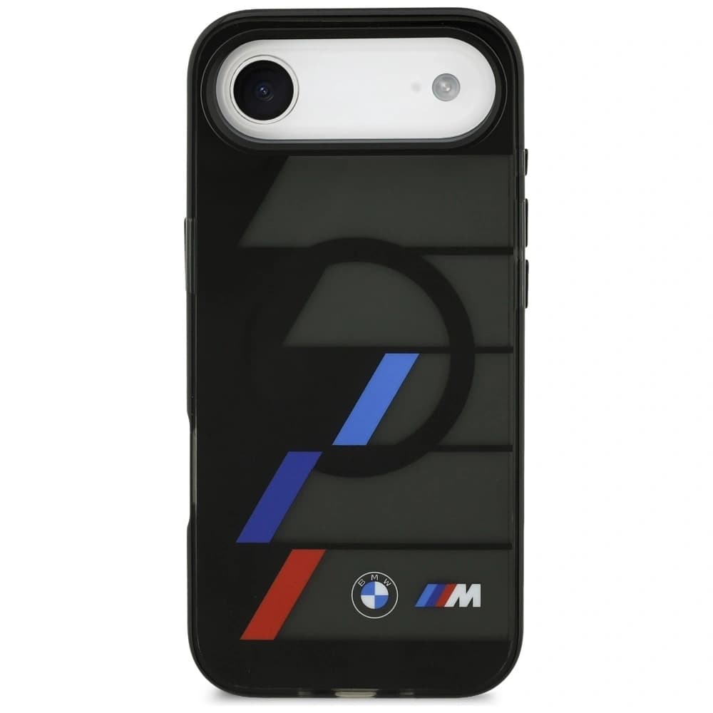 BMW M IML Metallknöpfe Tricolor Linien MagSafe Apple iPhone Air schwarz - 3