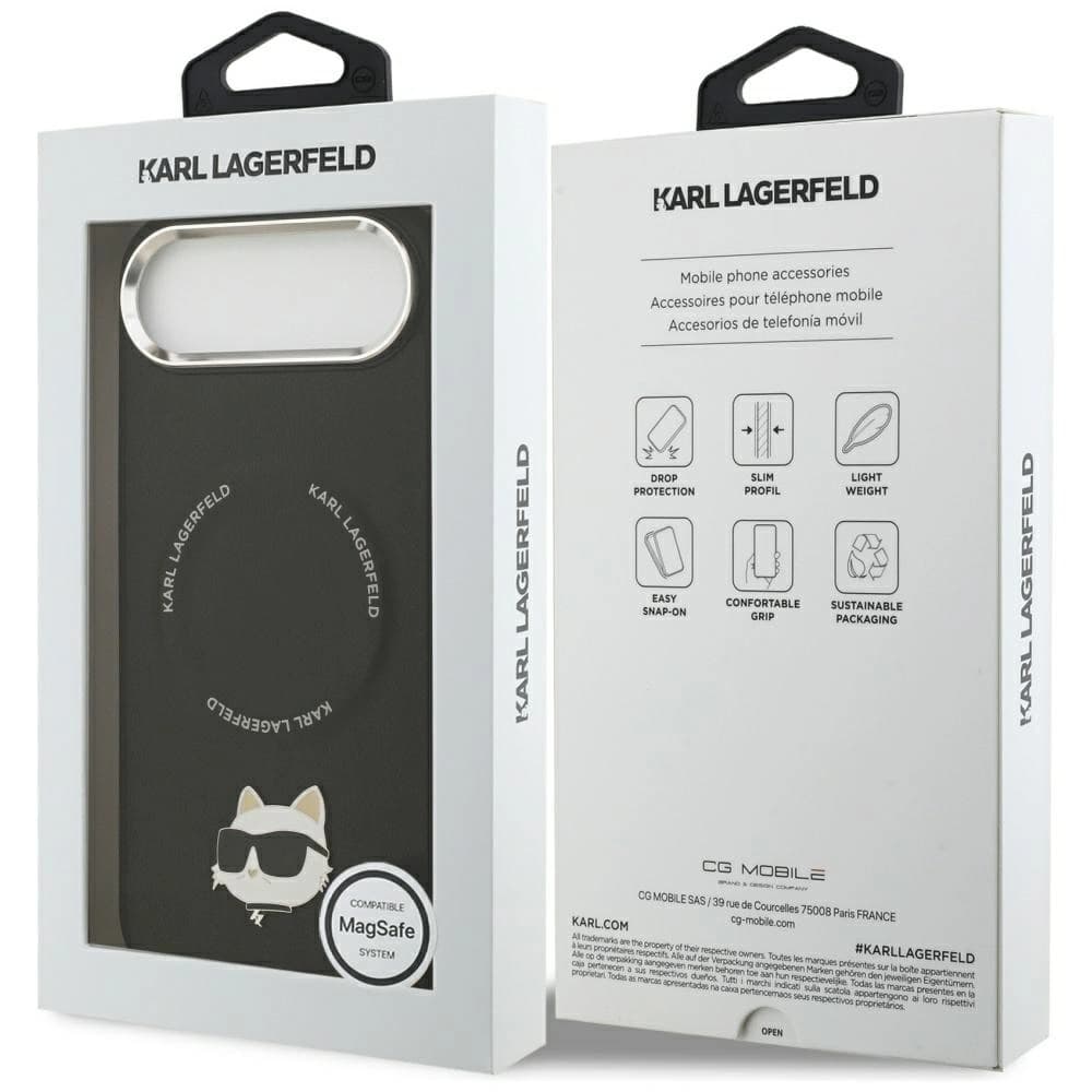 Karl Lagerfeld Choupette Pin MagSafe Apple iPhone Air schwarz - 8