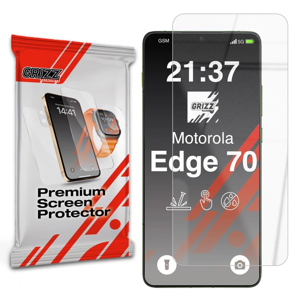 Szkło hybrydowe GrizzGlass HybridGlass do Motorola Edge 70 - 1