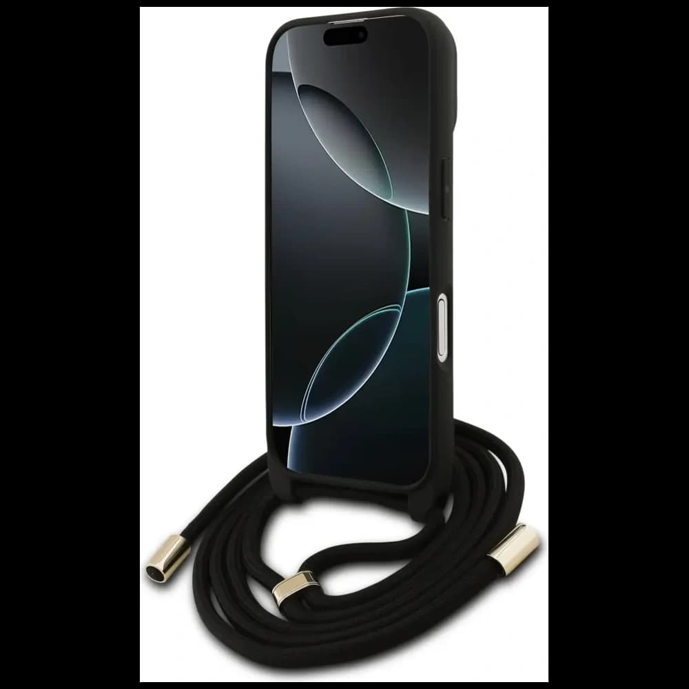 Etui Guess 4G Big Logo Cord Stap Crossbody do Apple iPhone 17 brązowy - 4