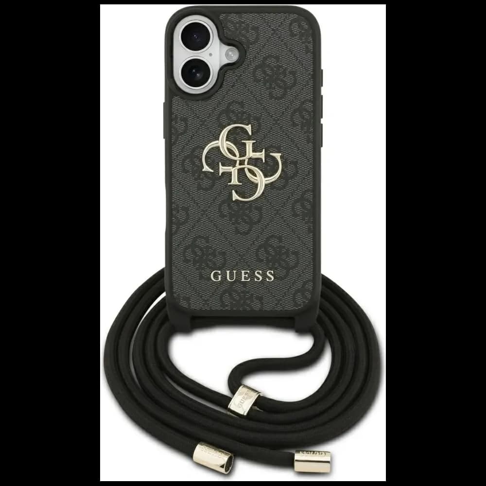 Etui Guess 4G Big Logo Cord Stap Crossbody do Apple iPhone 17 czarny - 1