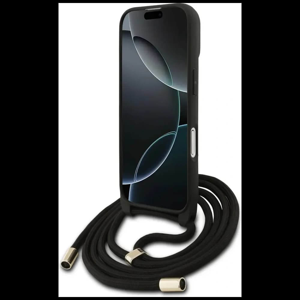 Etui Guess 4G Big Logo Cord Stap Crossbody do Apple iPhone 17 czarny - 4