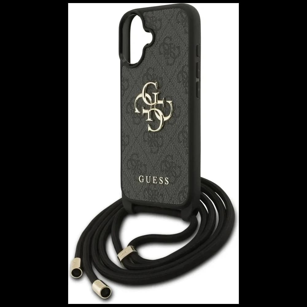 Etui Guess 4G Big Logo Cord Stap Crossbody do Apple iPhone 17 czarny - 5