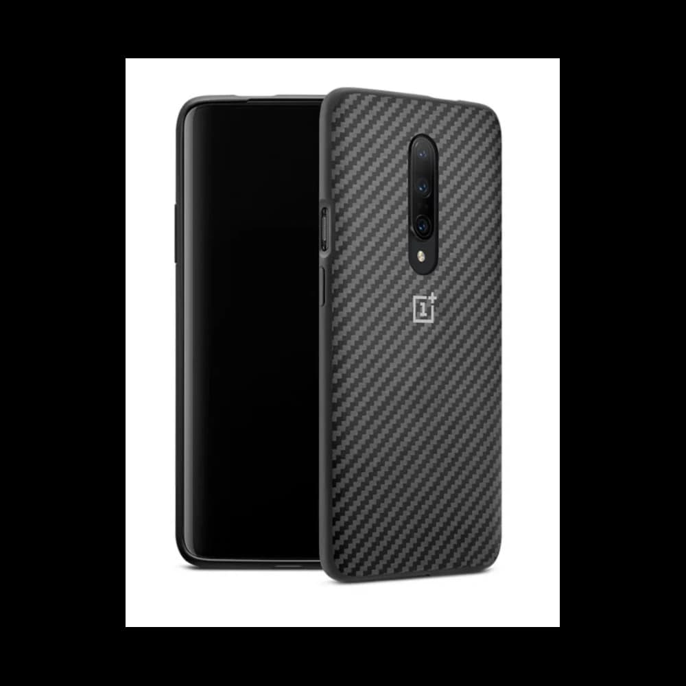 Etui OnePlus 7 Pro Karbon Bumper Case Czarne - 1