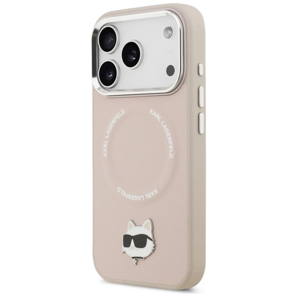 Karl Lagerfeld Choupette Pin MagSafe Apple iPhone 17 Pro Max pink - 2