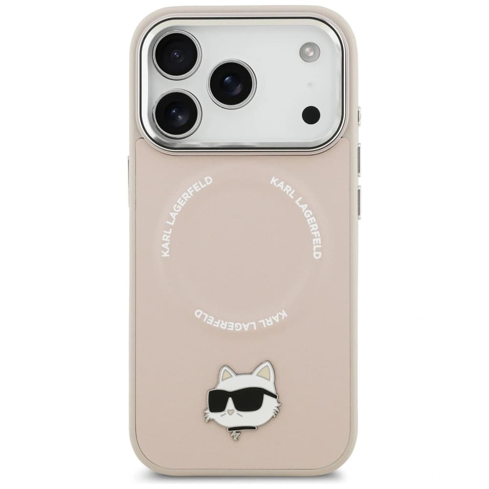 Karl Lagerfeld Choupette Pin MagSafe Apple iPhone 17 Pro Max pink - 3