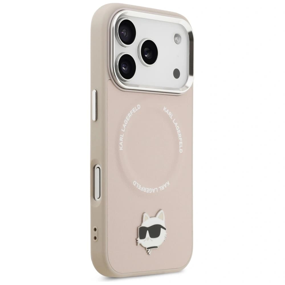 Karl Lagerfeld Choupette Pin MagSafe Apple iPhone 17 Pro Max pink - 4
