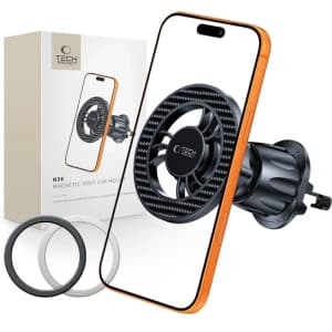 Tech-Protect N56 Suport Auto Magnetic MagSafe Vent Carbon Negru