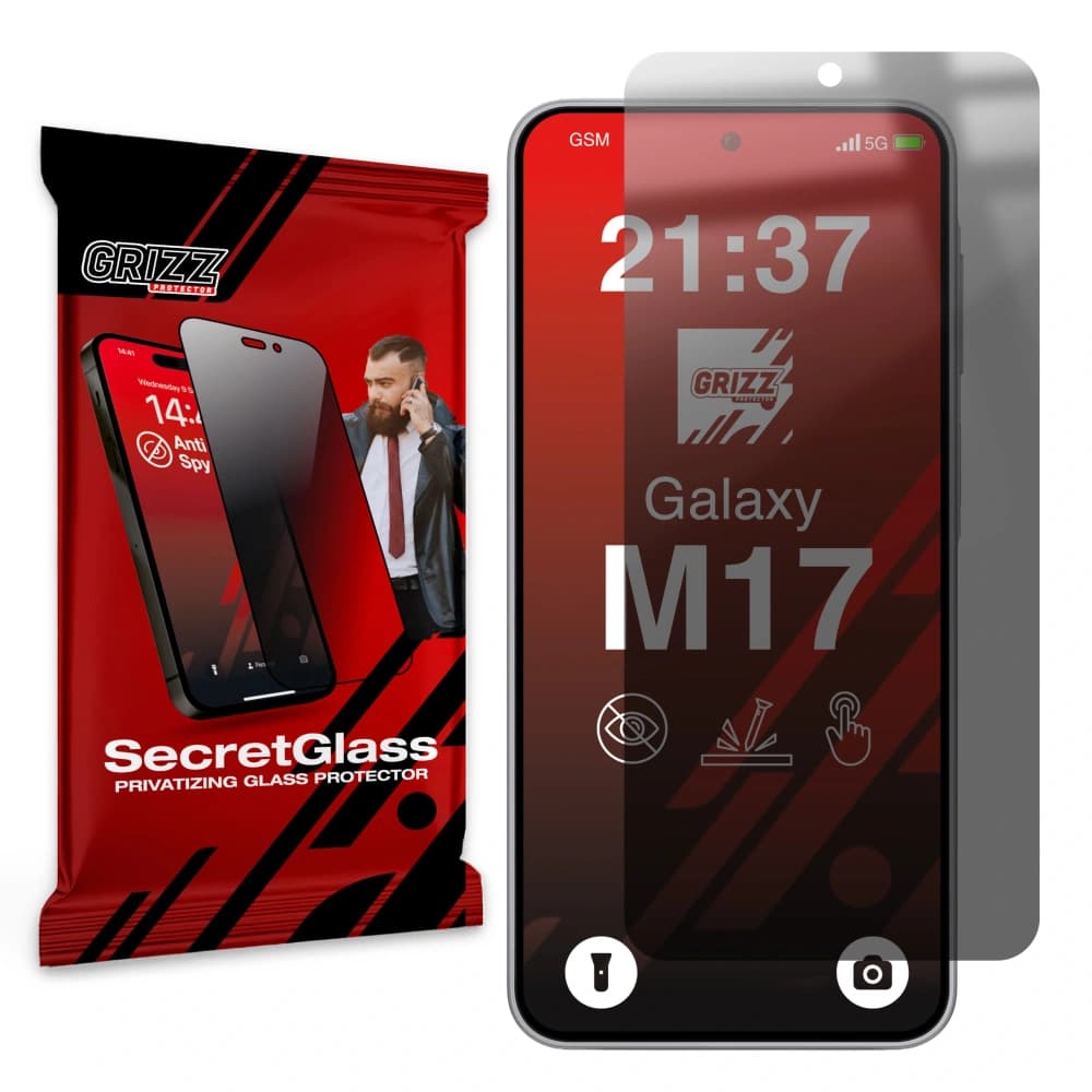 GrizzGlass Matte SecretGlass Samsung Galaxy M17 - 1