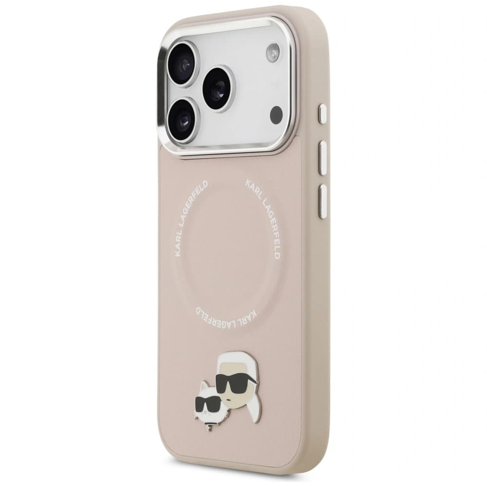 Karl Lagerfeld Karl & Choupette Pins MagSafe Apple iPhone 17 Pro rosa - 2