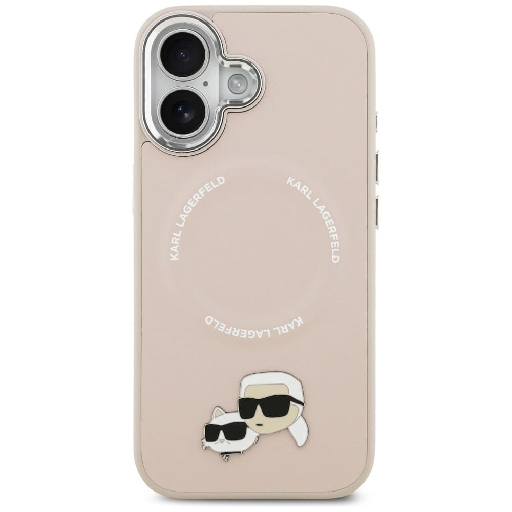 Karl Lagerfeld Karl & Choupette Pins MagSafe Apple iPhone 17 rosa - 3