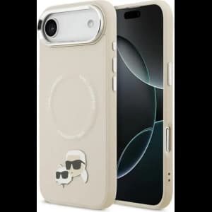 Karl Lagerfeld Karl & Choupette Pins MagSafe Apple iPhone Air beige