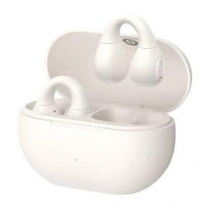 Baseus Bass 15 Clip OWS Wireless Headphones + Baseus Simple USB-C 3A 30cm Cable White