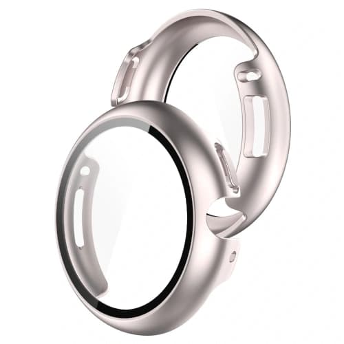 Bizon Case+Glass Uhr Google Pixel Watch 4 41mm satinierte Champagner