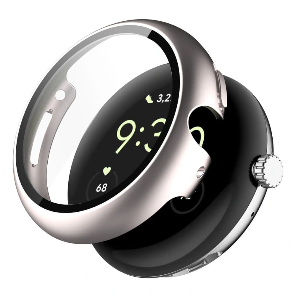 Bizon Case+Glass Uhr Google Pixel Watch 4 41mm satinierte Champagner - 4