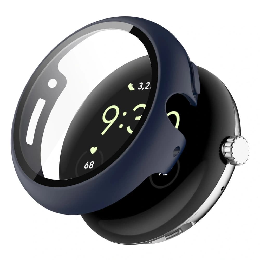 Bizon Case+Glass Uhr Google Pixel Watch 4 41mm matt navy blau - 4