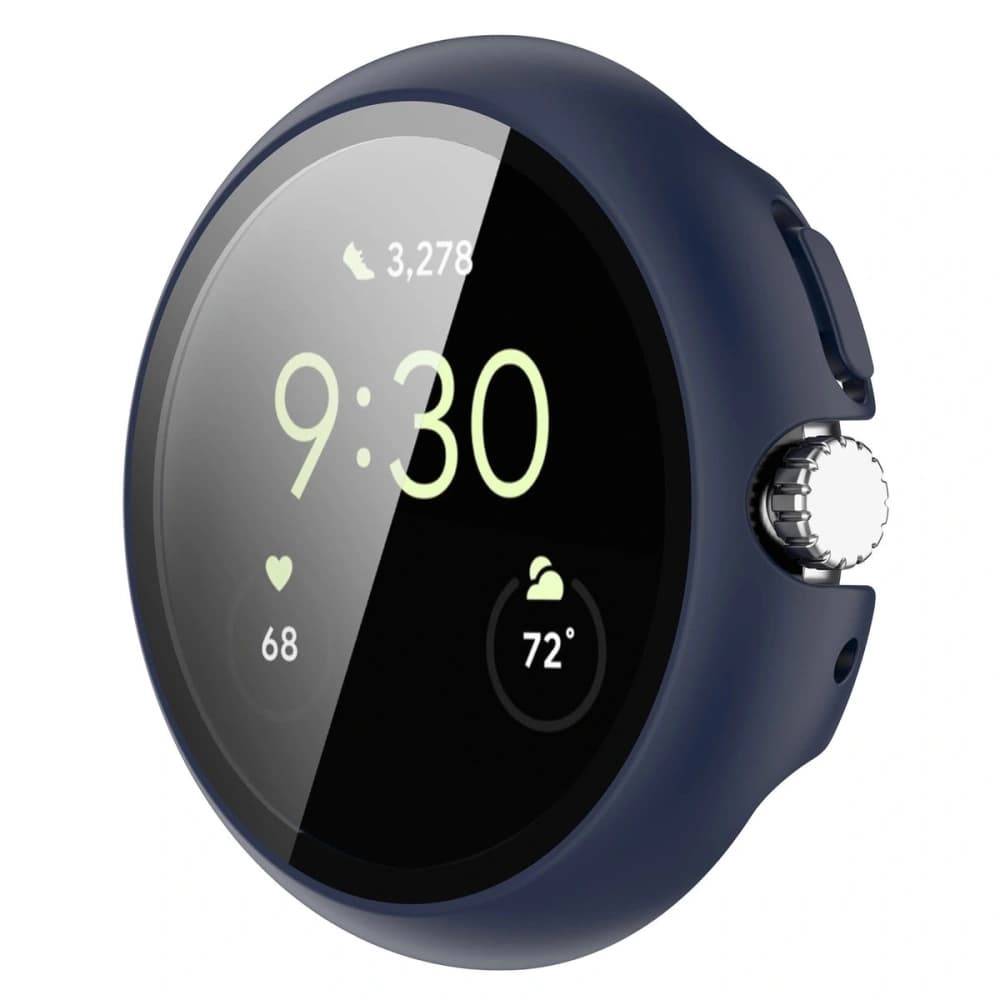 Bizon Case+Glass Uhr Google Pixel Watch 4 41mm matt navy blau - 8