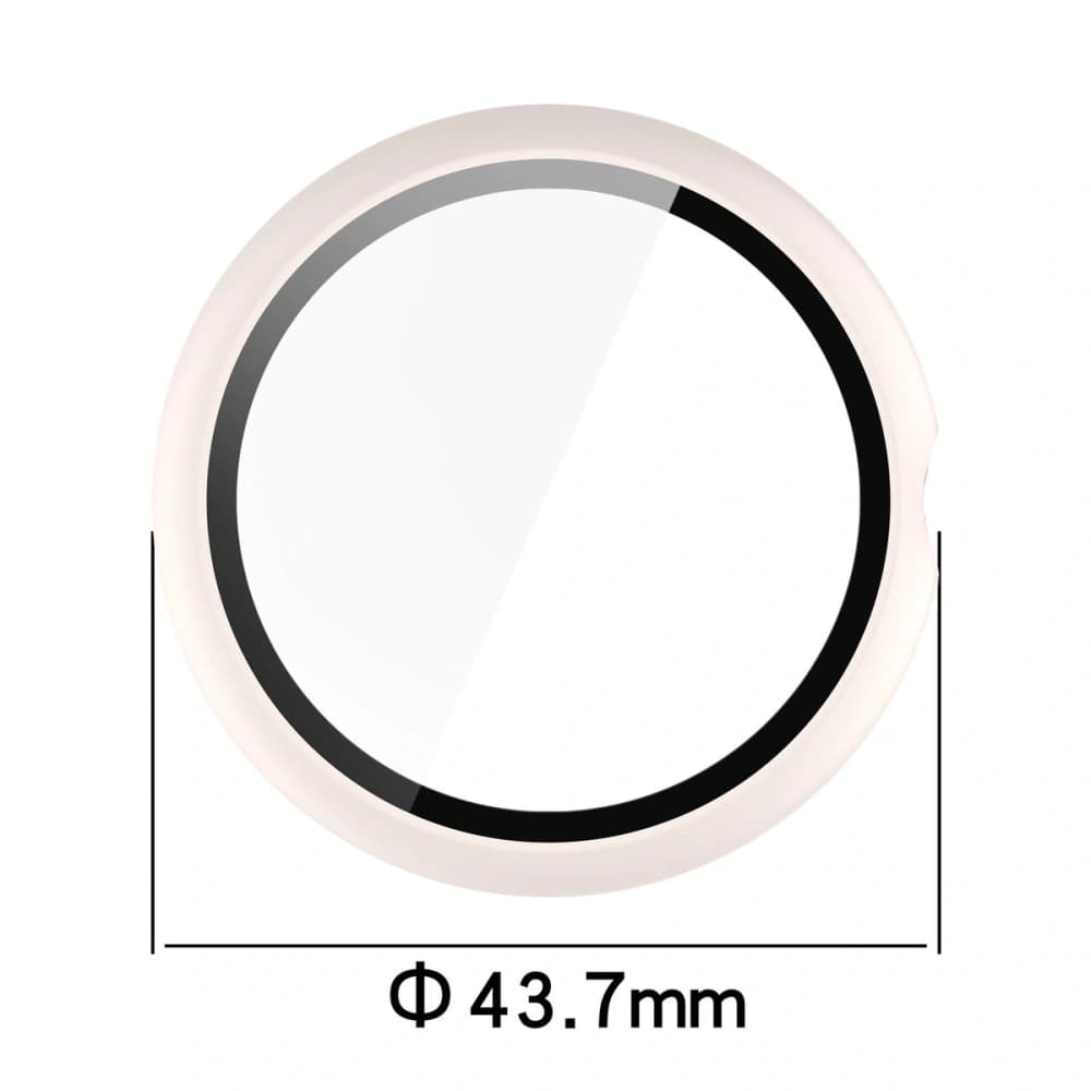 Bizon Case+Glass Uhr Google Pixel Watch 4 41mm matt beige - 2