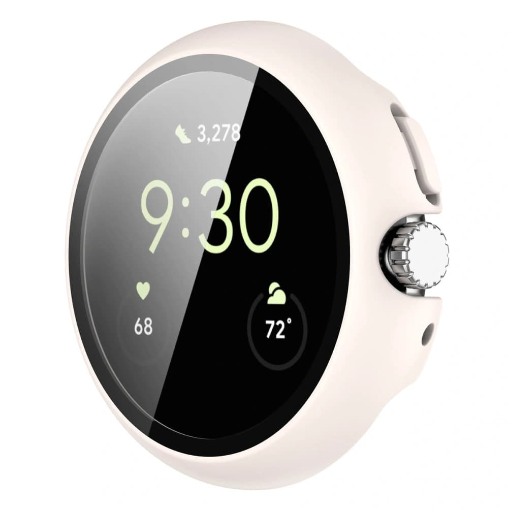 Bizon Case+Glass Uhr Google Pixel Watch 4 41mm matt beige - 4