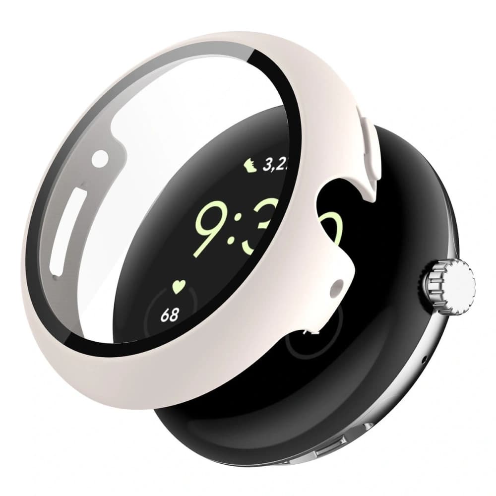 Bizon Case+Glass Uhr Google Pixel Watch 4 41mm matt beige - 5