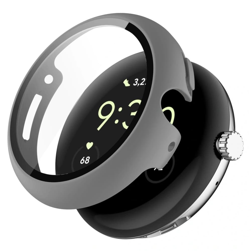 Bizon Case+Glass Uhr Google Pixel Watch 4 45mm mattgrau - 4