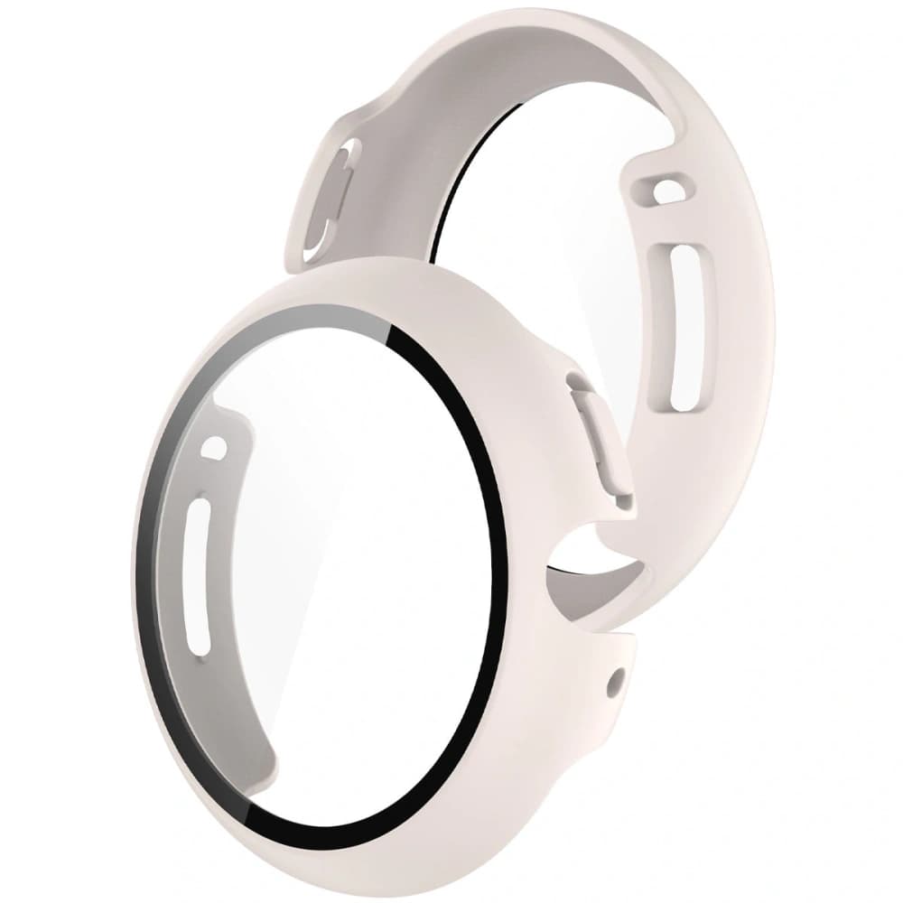 Bizon Case+Glass Uhr Google Pixel Watch 4 45mm matt beige - 1