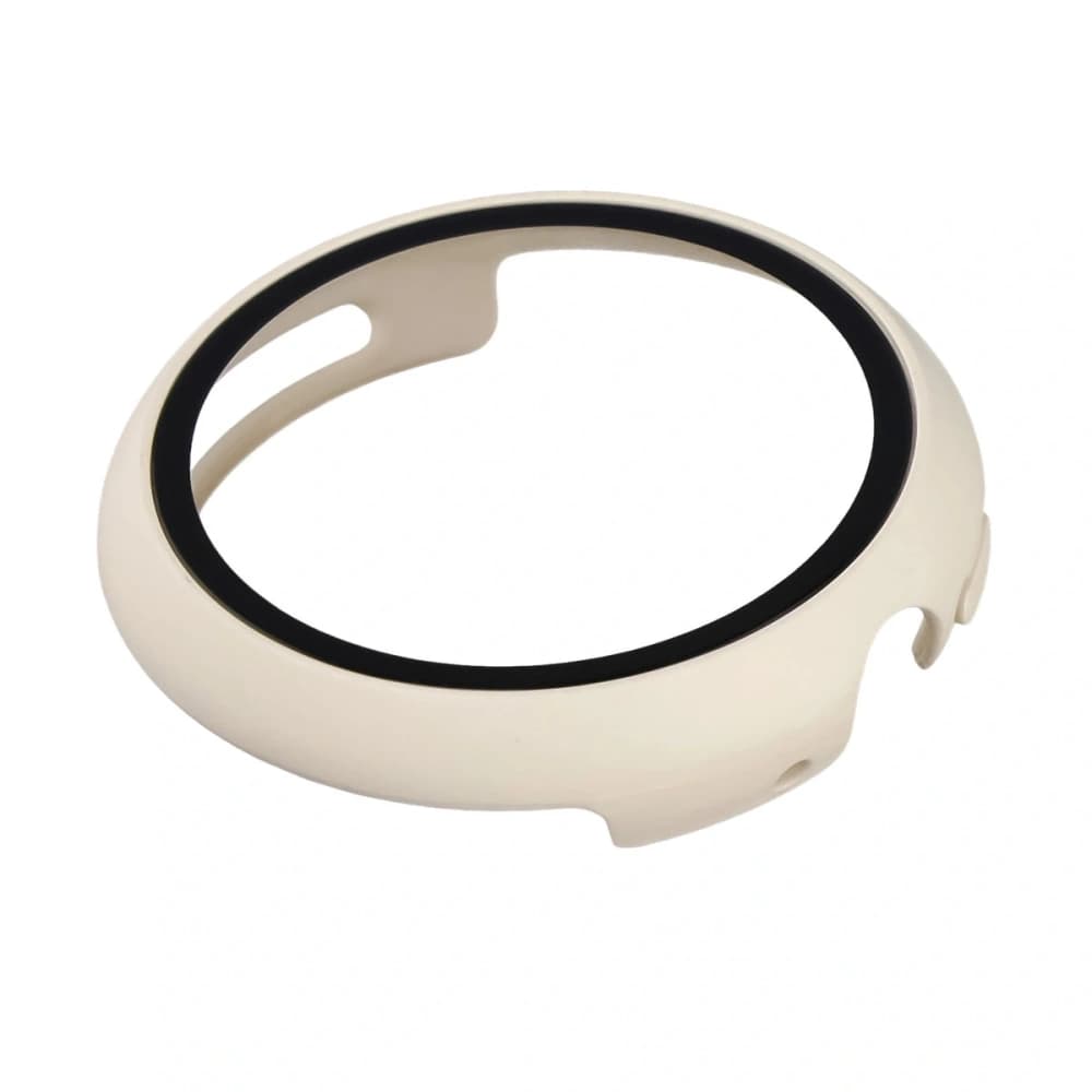 Bizon Case+Glass Uhr Google Pixel Watch 4 45mm matt beige - 6