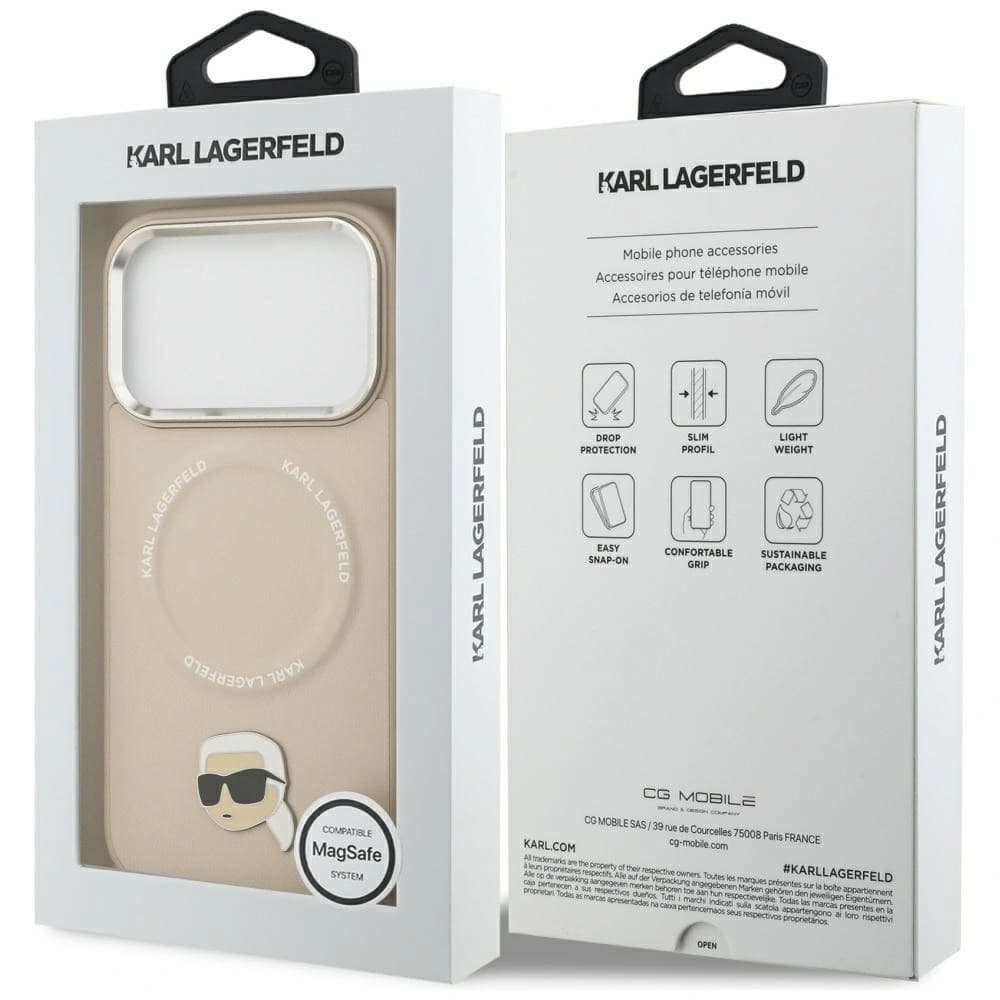 Karl Lagerfeld Karl Pin MagSafe Apple iPhone 17 Pro beige - 8