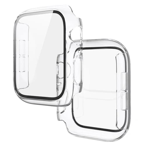Bizon Case+Üveg Óra Apple Watch SE 3 / SE 2 / SE / 6 / 5 / 4 40mm átlátszó