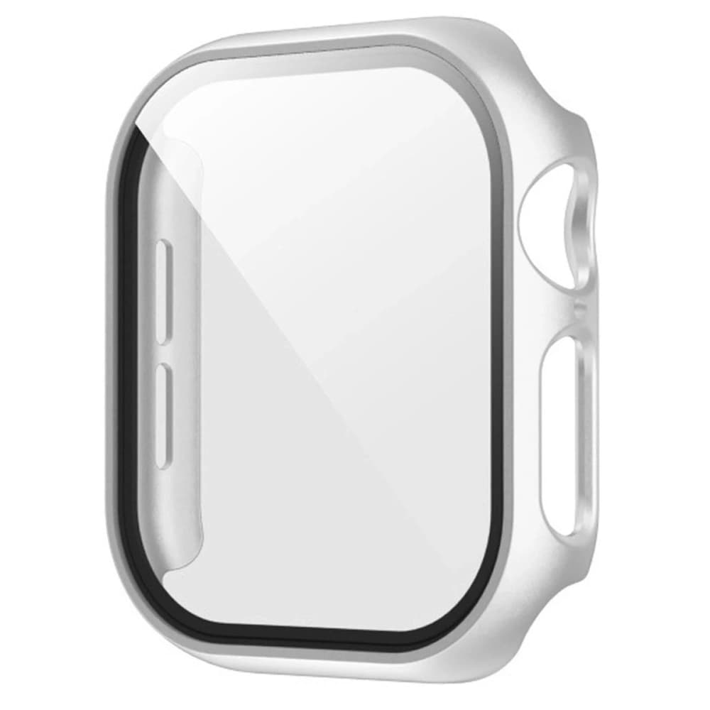 Bizon Case+Üveg Óra Apple Watch SE 3 / SE 2 / SE / 6 / 5 / 4 40mm matt ezüst - 3