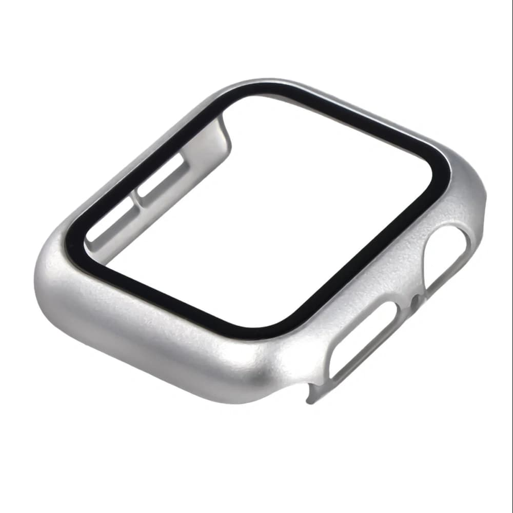 Bizon Case+Üveg Óra Apple Watch SE 3 / SE 2 / SE / 6 / 5 / 4 40mm matt ezüst - 6